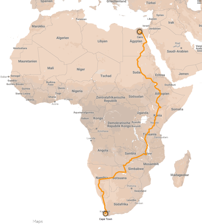 tour d'afrique route